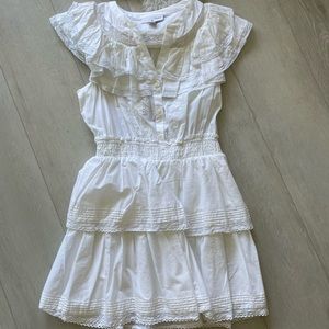 LoveShackFancy x Target white ruffle dress Sz small